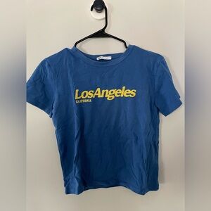 Zara Crop LA Tee